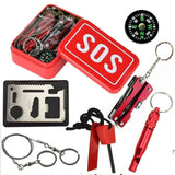 6-In-1 SOS Emergency Box Outdoor Survival Kit