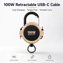 PowerFlex Charging Combo - 100W Retractable Cable + 10000mAh Power Bank