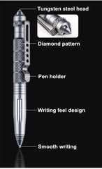 Tactical EDC Pen Heavy-Duty Metal Body Emergency Glass Breaker for Self-Defense