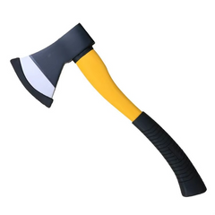 Heavy-Duty Camp Axe with Fiberglass Handle and Forged Steel Head
