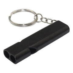 Emergency Survival Whistle – Double Tube Aluminum with Lanyard Keychain