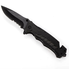 Spring-Assisted Tactical Serrated EDC Folding Knife