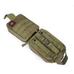 Tactical MOLLE First Aid Pouch, EDC Rip-Away Utility Bag for Outdoor Enthusiasts