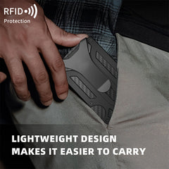 Minimalist Card Holder Wallet Metal for Travel