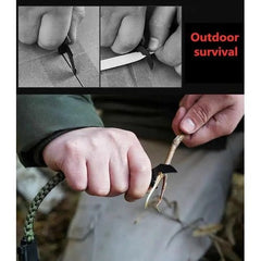 Paracord Bracelet with Knife /Whistle/Compass/ Flint