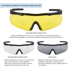 Tactical Sunglass with Interchangeable Lenses