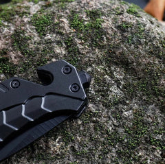 Tactical Folding Knife - Spring Assist Pocket Knife for Outdoor & Survival Use