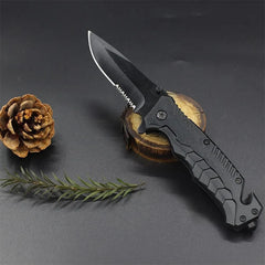Tactical Folding Knife - Spring Assist Pocket Knife for Outdoor & Survival Use