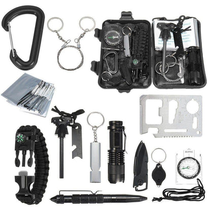 13-in-1 Emergency Survival Kit Outdoor Gear for Camping and Hiking