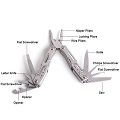 14 in 1 Survival Multi Tool Folding Knife and Pliers for Outdoor EDC