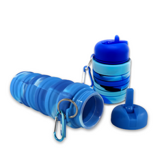 Expandable Silicone Water Bottle Collapsible Durable Outdoor Gear