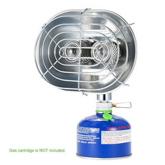 Double-Head Outdoor Heater Portable Infrared Gas Stove for Camping and Hiking Warmth