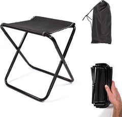 Portable Folding Stool Compact Ultralight Camping Seat with Pouch