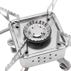 Mini Camping Stove With Hose - Compact Outdoor Stove with Enhanced Safety Gas Pipe