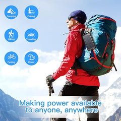 Solar Power Bank – 20000mAh Waterproof Portable Charger with Fast Charging