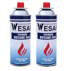 Pack of 4 High-Pressure Wesaf 225 gram butane can