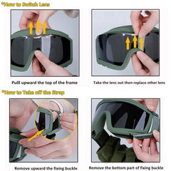 Ballistic Tactical  Goggles