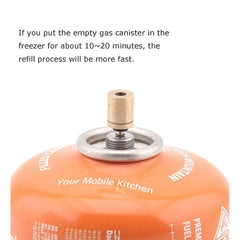 Butane Refill Converter for Outdoor Stoves