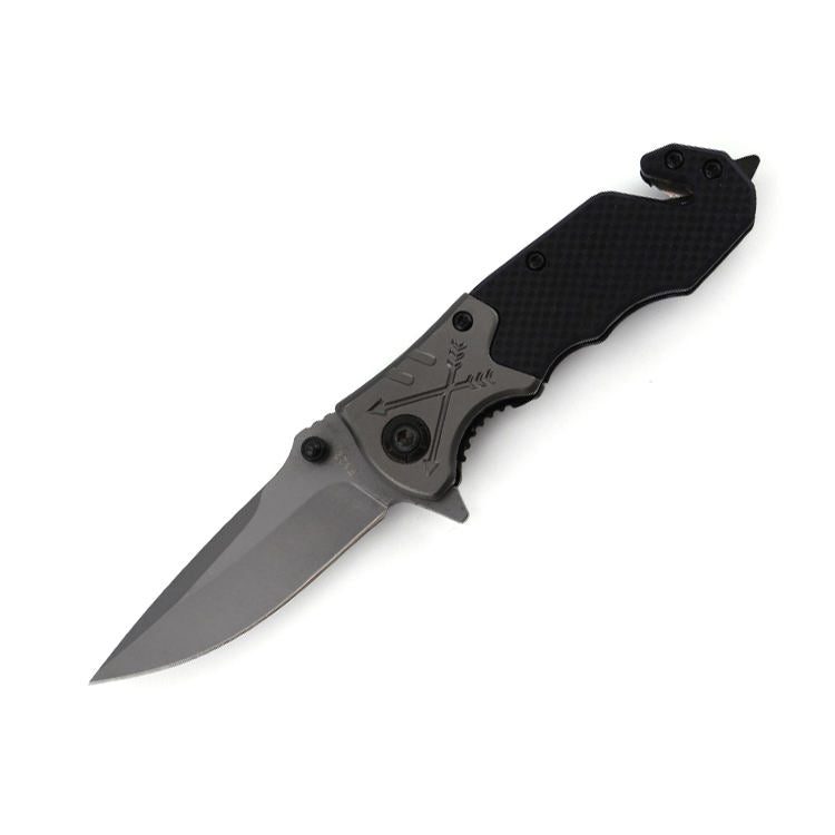 EDC Rescue Folding Pocket Knife with Seat Belt Cutter & Glass Breaker