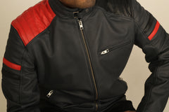 Men's Solid Biker Jacket