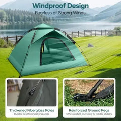 Instant Pop Up Hydraulic Camping Tent – 2–3 Person