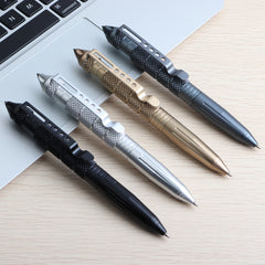 Tactical EDC Pen Heavy-Duty Metal Body Emergency Glass Breaker for Self-Defense
