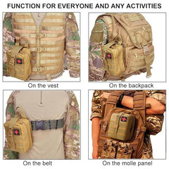 First Aid Pouch Military-Grade Rip-Away Outdoor Enthusiasts