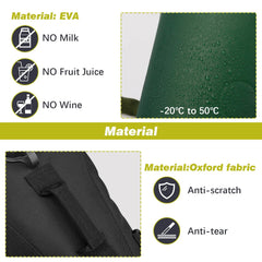 3L Water Bag Backpack Pack Camping Water Tactical Reservoir System Bladder Hydration, Green