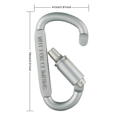 4 Pcs  Screw carabiner Multipurpose use (Not for Climbing)