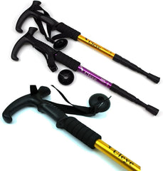 Lightweight Adjustable Trekking Poles with Anti-Shock Design