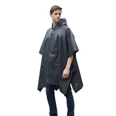 Rain Poncho for Adults with Drawstring Hood – Lightweight