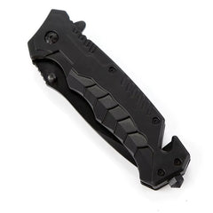 Tactical Folding Knife - Spring Assist Pocket Knife for Outdoor & Survival Use