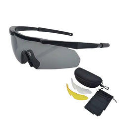 Tactical Sunglass with Interchangeable Lenses