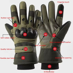 Tactical Winter Gloves with Fleece Lining