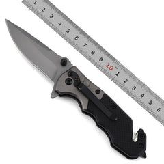 EDC Rescue Folding Pocket Knife with Seat Belt Cutter & Glass Breaker