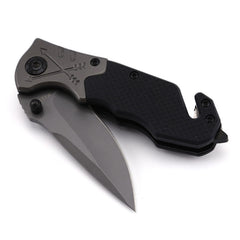 EDC Rescue Folding Pocket Knife with Seat Belt Cutter & Glass Breaker