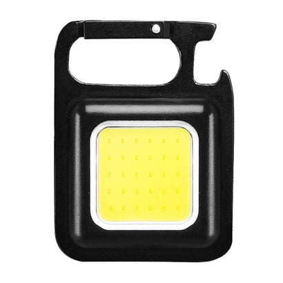 Rechargeable COB Keychain Flashlight with Magnetic Base