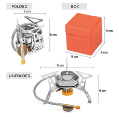 Alpine Gas Burner Windproof Foldable Gas Stove for Outdoor Cooking