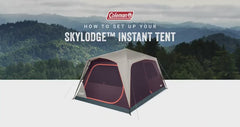 6 Person Weatherproof Family Tent with Pre-Attached Poles