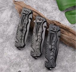 Tactical Folding Knife - Spring Assist Pocket Knife for Outdoor & Survival Use