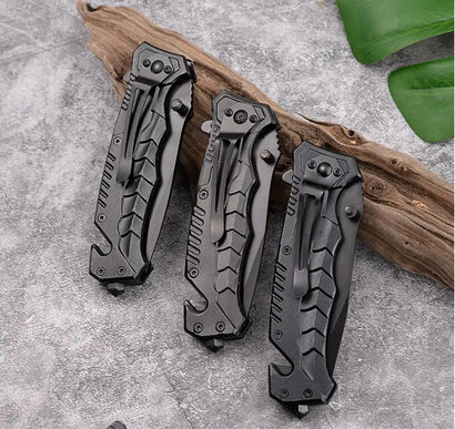 Tactical Folding Knife - Spring Assist Pocket Knife for Outdoor & Survival Use