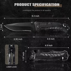 Tactical Serrated EDC Folding Knife