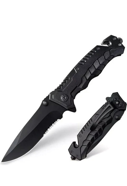 Tactical Serrated EDC Folding Knife