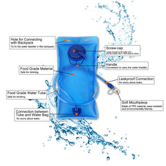 2L Hydration Bladder – BPA-Free, Leakproof Reservoir with Bite Valve & TPU Tube